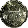 United Kingdom 6 Pence Great Britain George VI Silver 1942  NGC AU55 KM# 852 (035)