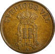 1 Öre Sweden Oscar II Bronze 1907  2 Years Type UNC/BU KM# 768 (21 923) unz