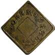 TOKEN COSTA RICA LAS PAVAS ROHRMOSER HNOS LTD COFFEE SQUARE  29mm R-SJS 31 (647)