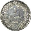 1 Franc BELGIUM Albert I Silver 1913  French text Toned KM# 72 (25 111) Uncertified