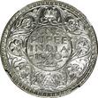 Rupee India-British George VI Silver 1940 (B)  NGC AU58 Mint Luster KM# 556 (007)