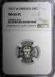 25 Öre Sweden Gustaf V Silver PROOF 1917 W  NGC MS65 PL TOP GRADED KM# 785 (10)