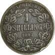 1892 Shilling 1892 South Africa Silver Johannes Paulus Kruger  Mintage-129,627 KM#5(2) Uncertified