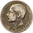 Peseta Spain Alfonso XII Silver 1882 (82) MS-M  KM# 686 (9017) Uncertified