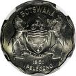 1981 Pula 1981 Botswana  Zebra Burchell