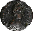 Nummus 393 AD WESTERN ROMAN Honorius AD 393-423 AE4  /Rev. two emperors NGC (025)