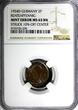 2 Rentenpfennig Germany-Weimar Bronze 1924 D  NGC MINT ERROR MS63 BN KM#31 (236)