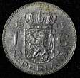 1 Gulden Netherlands Juliana Nickel 1967 Fish  25 mm Royal Dutch KM# 184a (944) Uncertified