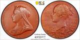 United Kingdom Bronze GREAT BRITAIN Victoria  Specimen 1897 Jubilee Medal PCGS SP64 56mm E1817a