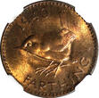 United Kingdom 1940 Farthing 1940 Great Britain George VI Bronze  NGC MS64 RB RED TONING KM# 843(31)