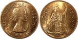 United Kingdom 1 Penny Great Britain Elizabeth II Bronze 1967  KM# 897 UNC RANDOM PICK (1 Coin) unz