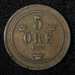 5 Öre SWEDEN Oscar II Bronze 1882  Small Letters KM# 736 (27 685) Uncertified