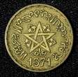 10 Francs Morocco Mohammed V Aluminum-Bronze 1371 (1952)  Y# 49 (27 665) Uncertified