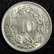 10 Rappen Switzerland Copper-Nickel 1969 B  KM# 27 (23 895) Uncertified