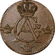1/4 Skilling SWEDEN Gustaf IV Adolf Copper 1806  Avesta mint ch.XF KM# 564 (009) Uncertified