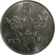 5 Öre Sweden Gustaf V Iron 1949  GEM BU COIN KM# 812 (21 941) Uncertified