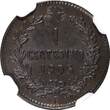 1 Centesimo Italy Vittorio Emanuele III Bronze 1905 R  NGC MS62 BN KM# 35 (044)