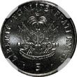 5 Centimes Haiti 1997  NGC MS65 Charlemagne Peralte Magnetic KM# 154a (9)