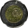 10 Pesos DOMINICAN REPUBLIC 2010  NGC MS65 MELLA Poland Mint KM# 106 (018)