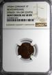 1 Reichspfennig Germany Wiemar Bronze 1924-A  MINT ERROR NGC AU58 BN KM# 37 (093)