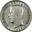 SWEDEN Gustaf V Silver 1942 G Krona KEY DATE RARE TYPE I XF KM# 786.2 (10 013) Uncertified