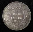 Rupee India-British Victoria Silver 1893 B incuse  XF .Nice Toned KM# 492 (558) Uncertified