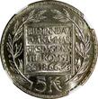 5 Kronor SWEDEN Silver 1966 U  NGC MS65 Constitution Reform 1 YEAR TYPE KM#839(6)