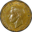 United Kingdom 3 Pence Great Britain George VI Nickel-Brass 1941  WWII Issue UNC KM# 849 (424) unz