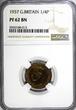 United Kingdom 1937 Farthing 1937 Great Britain George VI Proof  NGC PF62 BN Mint-26,400 KM# 843 (3) PP