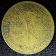 1000 Reis BRAZIL Pedro I and Epitácio Pessoa Aluminum-Bronze 1922  KM# 522.1 (57) Uncertified