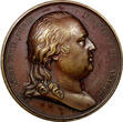 BRONZE FRANCE  1814 MEDAL 1814 Louis XVIII Peace of the World 40mm 36,35 g.(802)