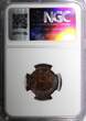 1/4 Pice India-British George V Bronze 1936 (C)  NGC MS63 BN RAINBOW KM#510 (23)