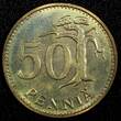 50 Pennia Finland Aluminum-Bronze 1966-S  UNC/BU KM# 48 (24 109) unz