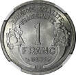 1 Franc FRANCE Aluminum 1957  NGC MS65 Only One Coin Graded High KM# 885a.2 (002)