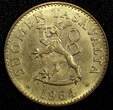 50 Pennia Finland Aluminum-Bronze 1964 S  UNC/BU Toned KM# 48 (24 111) unz