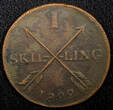 1 Skilling SWEDEN Carl XIV Johan Copper 1822  Mintage-520,000 KM# 597 (554) Uncertified
