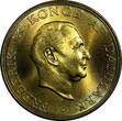 2 Kroner Denmark Frederik IX Aluminum-Bronze 1957 C S  GEM BU 31mm KM# 838.2(8) Uncertified