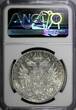 1 Taler Austria Franz I Silver 1824 C  Long Hair Prague NGC AU Details KM#2162(2)