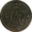 1 SKILLING SWEDEN Gustaf IV 1805  OVERSTRUCK ON 2 ORE (1743-68) KM# 566 (17 896) Uncertified