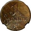 1 Santims LATVIA Bronze 1928  NGC UNC DET. KEY DATE SCARCE KM# 1 (025) NGC unz DET