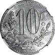 10 Centimes ALGERIA 1916  Chamber of Commerce NGC MS63 Lec-135 KM# TnA5 (0)