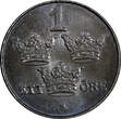1 Öre Sweden Gustaf V Iron 1950  GEM BU KM# 810 (21 867) Uncertified