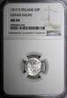 25 Pennia Finland Nicholas II 1917 S  NGC MS64 Grand Duchy KM# 6.2 (045)