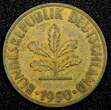 10 Pfennig Germany - Federal Republic 1950 J  Hamburg Mint KM# 108 (24 259) Uncertified