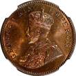 1/4 Anna India-British George V Bronze 1936 (C)  NGC MS65 RB LAST DATE KM#512 (2)