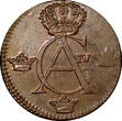1/4 Skilling SWEDEN Gustaf IV Adolf Copper 1805  Avesta mint Unc KM# 564 (21 015) Uncertified