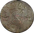 Sweden Frederick I 1749 2 Ore, S.M.Low Mintage-313,000 Better Details KM# 437(4) Uncertified