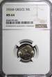 50 Lepta Greece Copper-Nickel 1926 B  Athena Vienna Mint NGC MS64 KM# 68 (001)