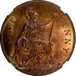 United Kingdom 1 Penny GREAT BRITAIN George V Bronze 1935  NGC MS64 RB NICE TONING KM# 838 (07)
