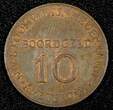 Bronze Netherlands  (1947) 10 Boordgeld SMN Stoomvaart Shipping Line Token 20mm